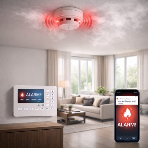 SMART HOME SECURITY SYSTEMS fire alarm / smoke detectors SMART HOME SECURITY SYSTEMS fire alarm / smoke detectors